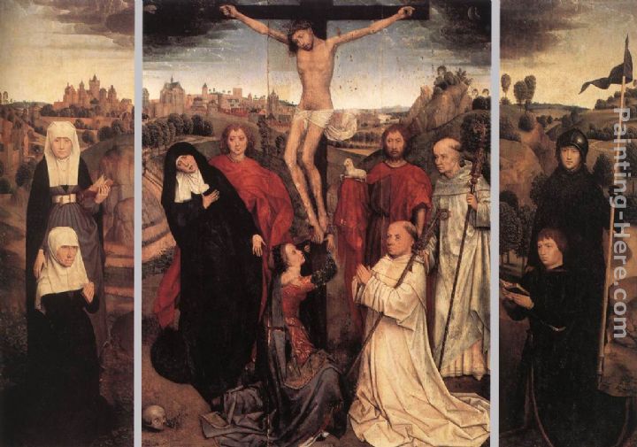 Triptych of Jan Crabbe painting - Hans Memling Triptych of Jan Crabbe art painting